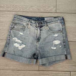 AG Adriano Goldschmied Hailey Ex Boyfriend Short Rolled up Size 25